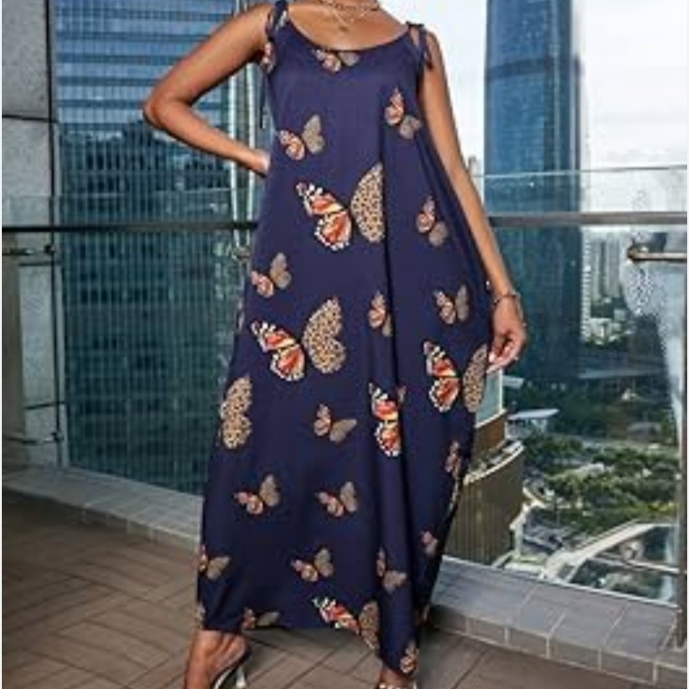 O3 - Chicme Butterfly Cocoon Dress with Hidden Pocket